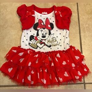 Disney Minnie Mouse Short Sleeve Dress. Size: 2T